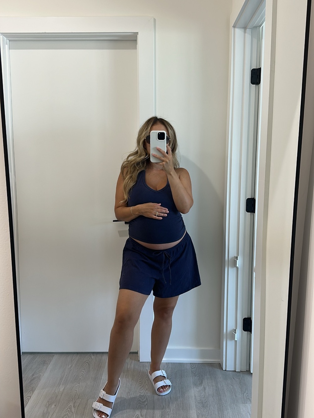 Women's Navy Lounge Shorts & Top